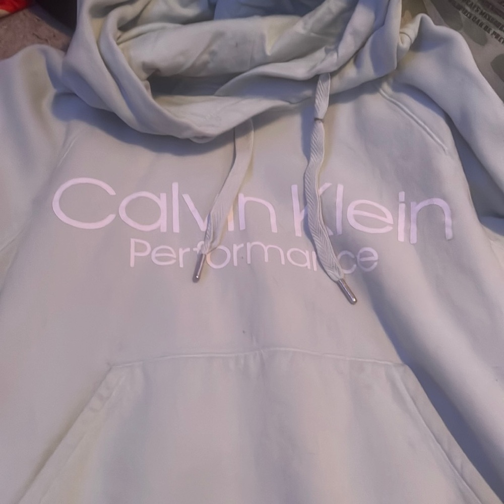 Green calvin klein hoodie